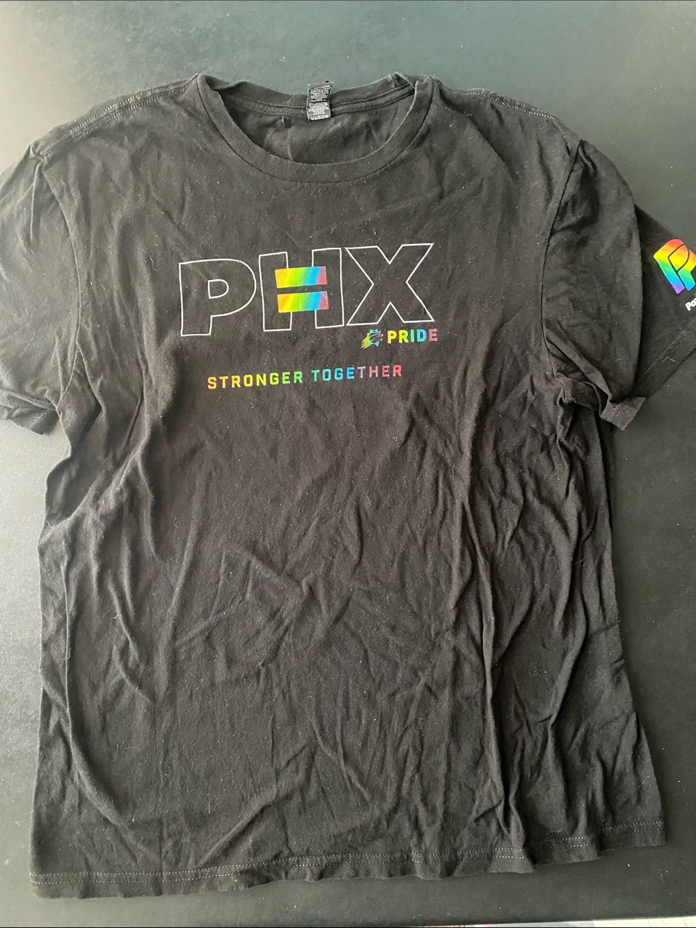Phoenix Suns Pride Strong Together Black Tshirt